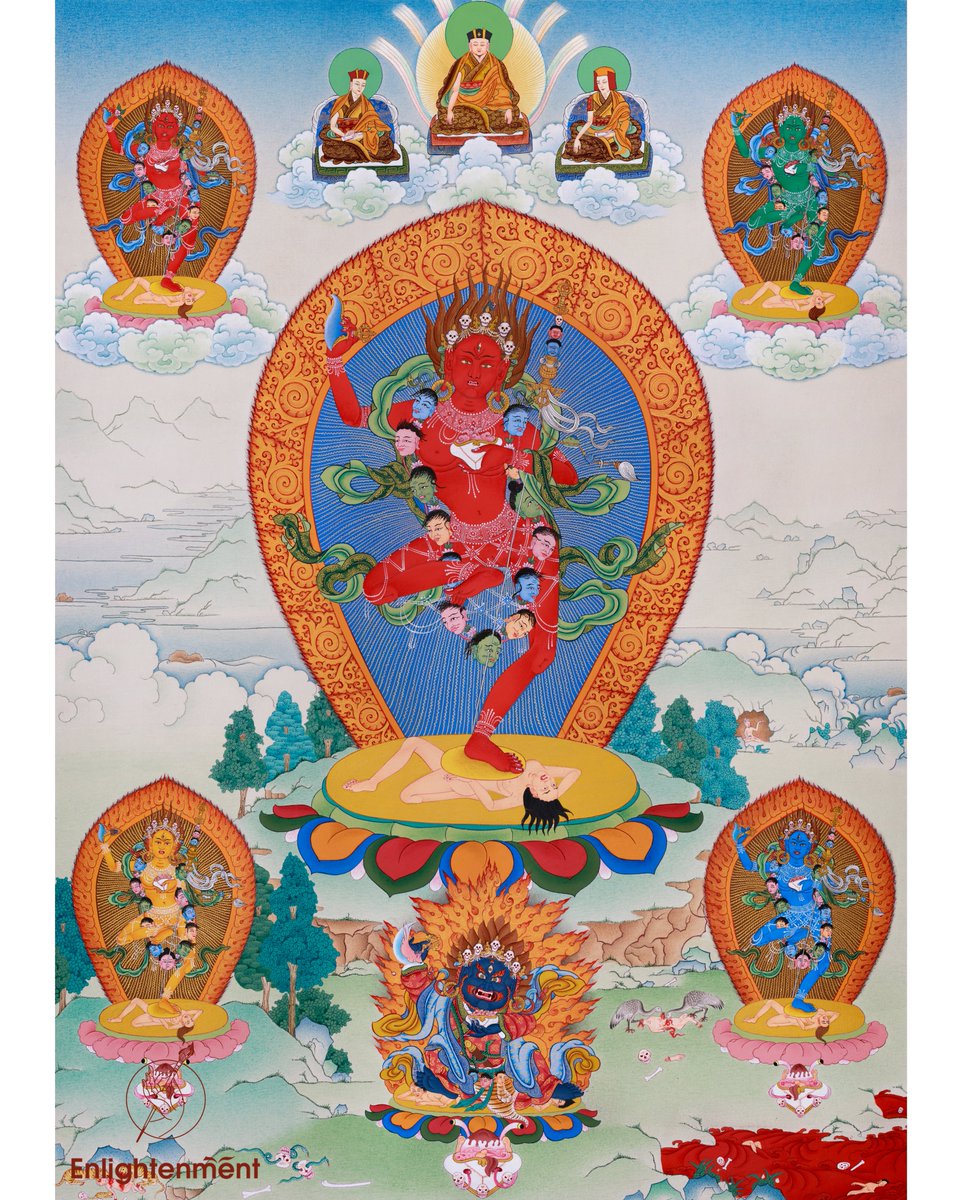 Experience the spiritual power of the Dorje Phagmo Thangka, adorned with 24K gold accents. Featuring Vajravarahi and powerful Dakinis, this hand-painted masterpiece embodies wisdom and compassion.🙏

SKU: 21595

#enlightenmentthangka #DorjePhagmo #Vajravarahi #Thangka #Buddhism