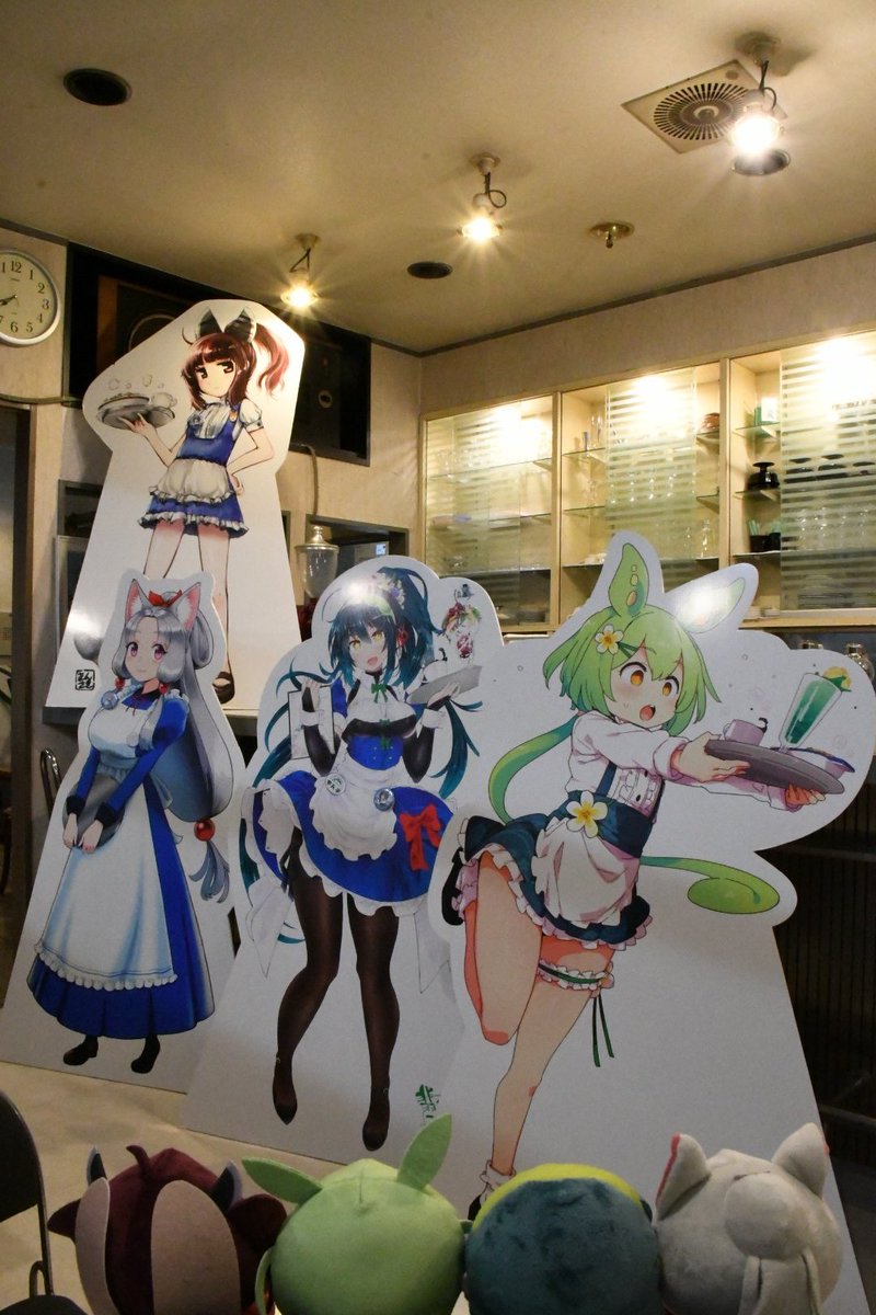 ドルフィンさんの例のパネル 先ほどまで絵師のペテン師さんがいらし