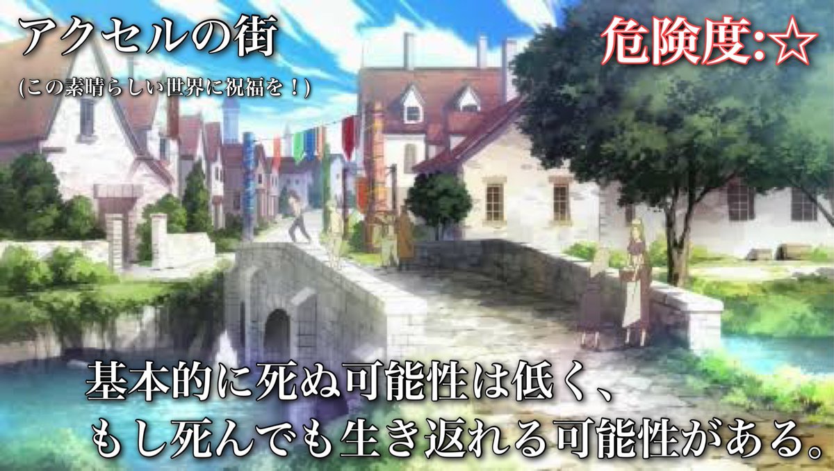 toarutoa's tweet photo. アニメに出てくる危険な場所一覧 https://t.co/2KXxpgp1Nx