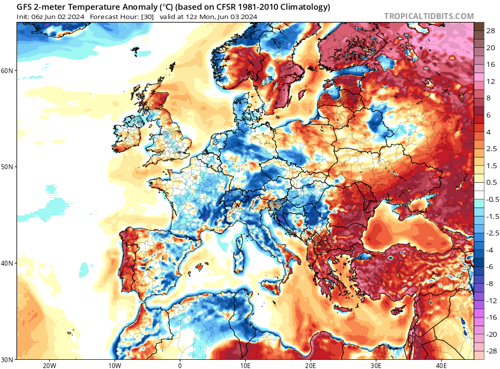extremetemps's tweet photo. Harsh heat wave unfolding in East Mediterranean
Temperatures can reach 40C in Greece,45C in Turkey and 47C in Israel.
Mediterranean has been under constant heat waves since January moving from West to East and viceversa but without ever touching Italy in the central Mediterranean https://t.co/T4Z93mYYpV