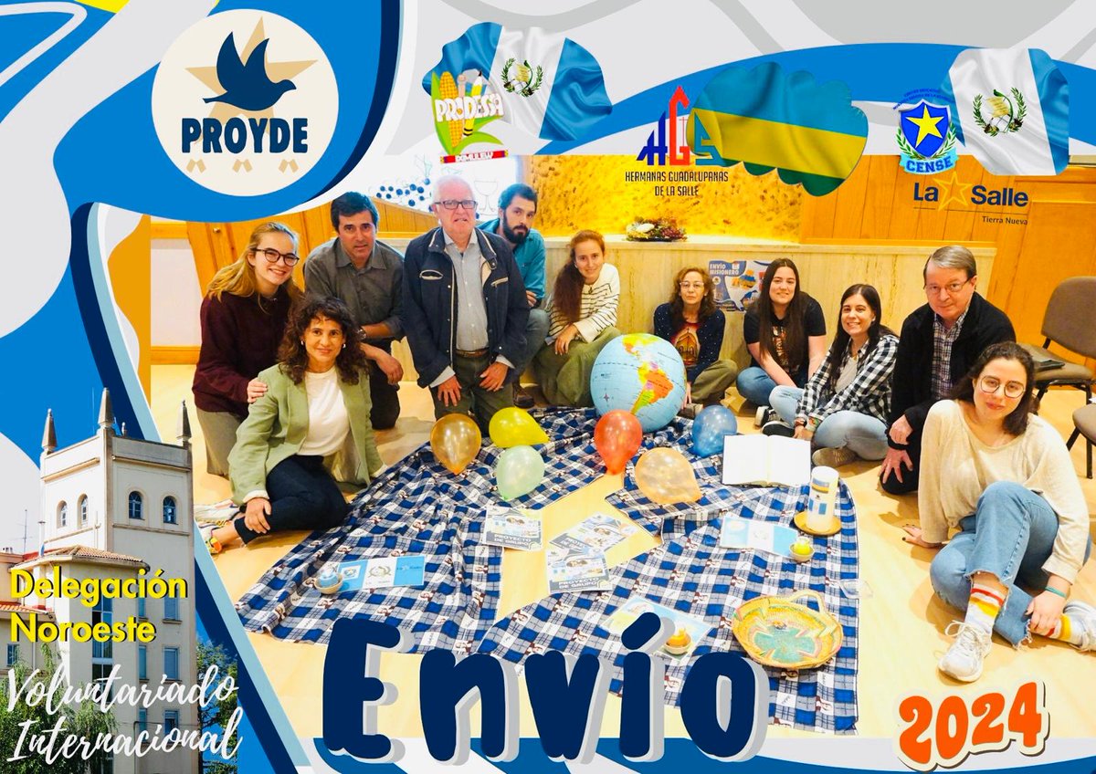 PROYDE_Noroeste's tweet photo. Ayer se celebró el envío de los voluntarios internacionales @PROYDE que desde @LaSalleVall @ColeLourdesVa @LaSalle_Gijon #LaSalleCorrales @salleandalucia, La Santa Espina y @cadiocva saldrán al encuentro de #MuchosLugaresPequeños https://t.co/1fudzxBd2o