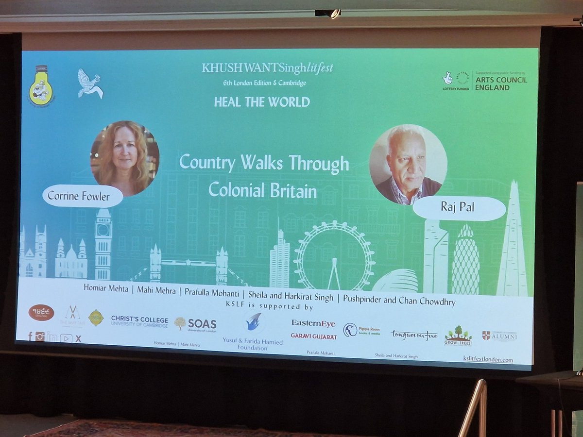 SumanBhuchar's tweet photo. I am enjoying listening to @Corinne_fowler #walks through colonial Britain. Earlier heard #poets #RobertSeatter #ImtiazDharker @kslitfestlondon #StimulatingSunday https://t.co/5NfrrDSHgC
