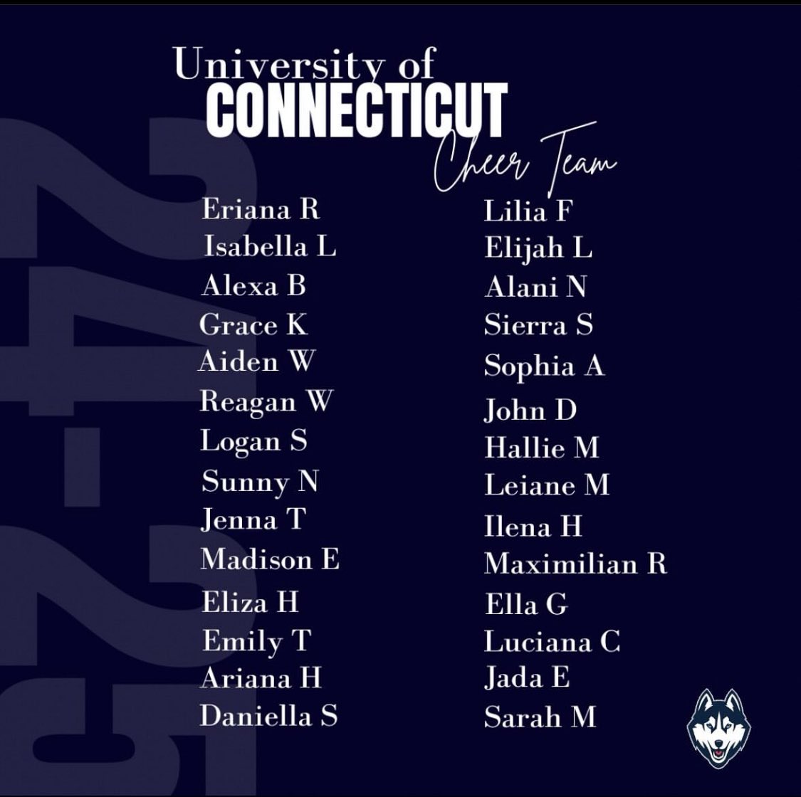 UConn Cheerleading tweet media