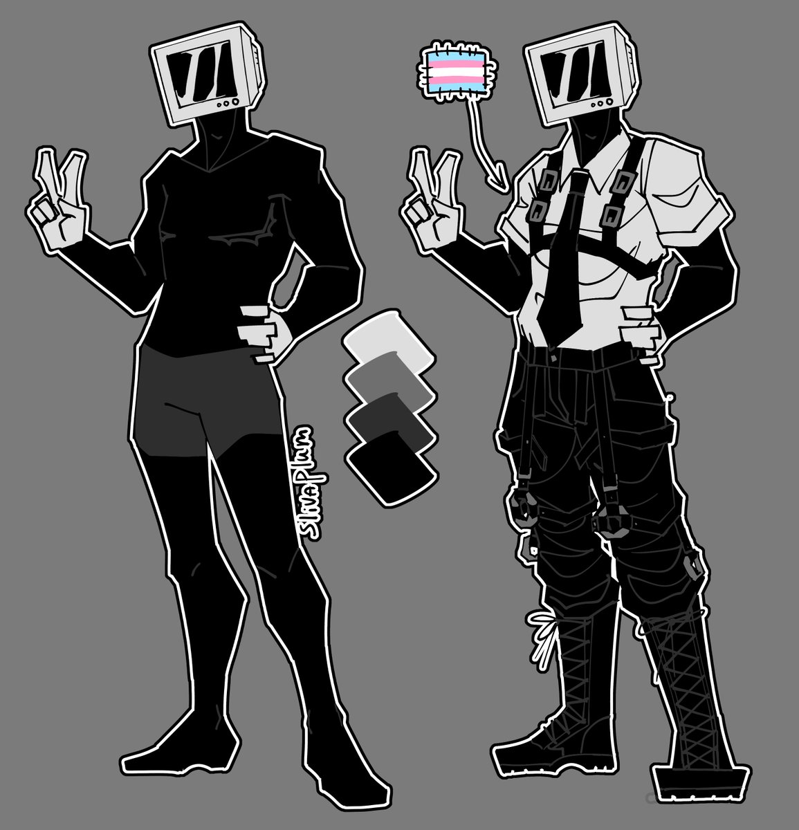 plum_sliva's tweet photo. #art #objecthead #tvhead 
Gonna post my sona reference for the pride month
And maybe something else later I'm just not sure about posting it.... https://t.co/xML6tpThIK