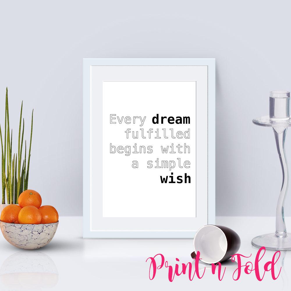PrintnFold's tweet image. Every Dream Fulfilled 

etsy.me/4avPQQ5 

#wallprint #printerfriendly #quoteposter #motivational #inspirational #simple #etsyshop #wallposter #homedecor #wish