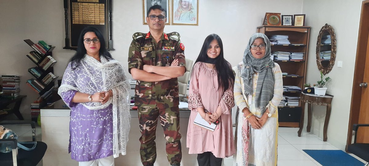 arkfoundation1's tweet photo. The Honourable Chief Health Officer, Brigadier General, and Assistant Health Officer of DNCC met with @arkfoundation1 to discuss the upcoming NCD training to scale up the use of NCD Management Protocol among urban Primary Health Care Facilities  align with @ChorusUrban Project BD https://t.co/tr4ydsdFEE