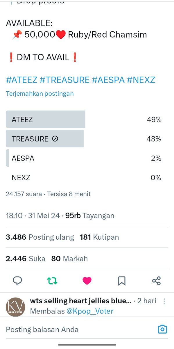 ayileyy's tweet photo. @Kpop__Voter #TREASURE https://t.co/LjPR6cUT4s