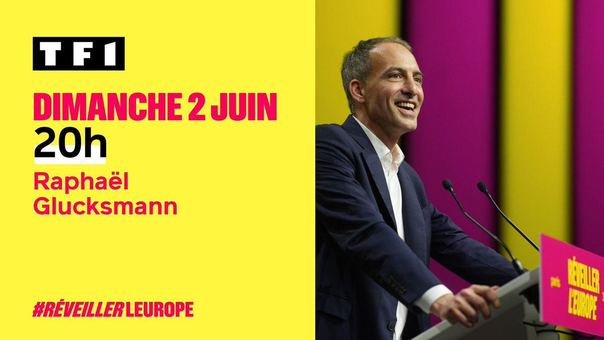 Rendez-vous ce soir sur <a href="/TF1/">TF1</a> ⏰📺

#JeVoteGlucksmann