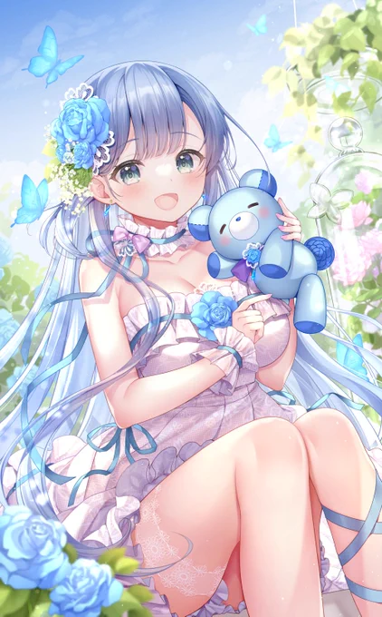 今年もハコネクト所属「ソフィ・ローズ」ちゃんのお誕生日イラストを描かせていただきましたおめでとうございます～ 