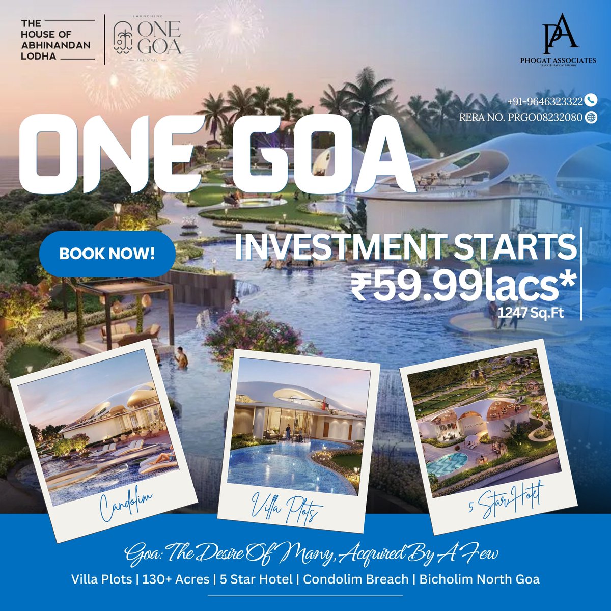 phogatassociate's tweet image. 🌟 𝐍𝐞𝐰 𝐋𝐚𝐮𝐧𝐜𝐡 in Bicholim, North GOA! by House of Abhinandan Lodha 🌟

🏠 Villa Plots - 1247 Sq. ft. 
💰 Investment starting@₹59.99 LACS*
✅ RERA Approved
✅ Bank Loan Available

Call Now - +91-9646323322

 #goaplots #investment #phogatassociates #HOABL #InvestInGoa