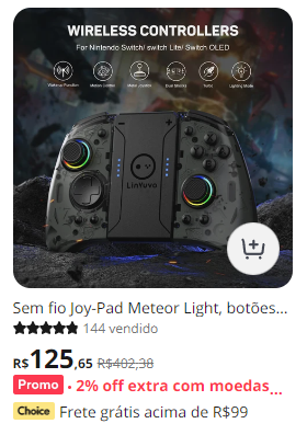 krlozjunior's tweet photo. 🚨Melhor preço já visto do LinYuvo KS33-2 Meteor Light Joy-pad sem fio para Nintendo Switch 
https://t.co/PtpAvp7Prg
https://t.co/PtpAvp7Prg
https://t.co/PtpAvp7Prg
Outras promos⬇️ 
https://t.co/bz9CthBm2s 
https://t.co/bz9CthBm2s 
https://t.co/bz9CthBm2s https://t.co/WI5DQHG7IS