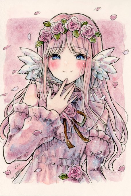 「blush petals」 illustration images(Latest)