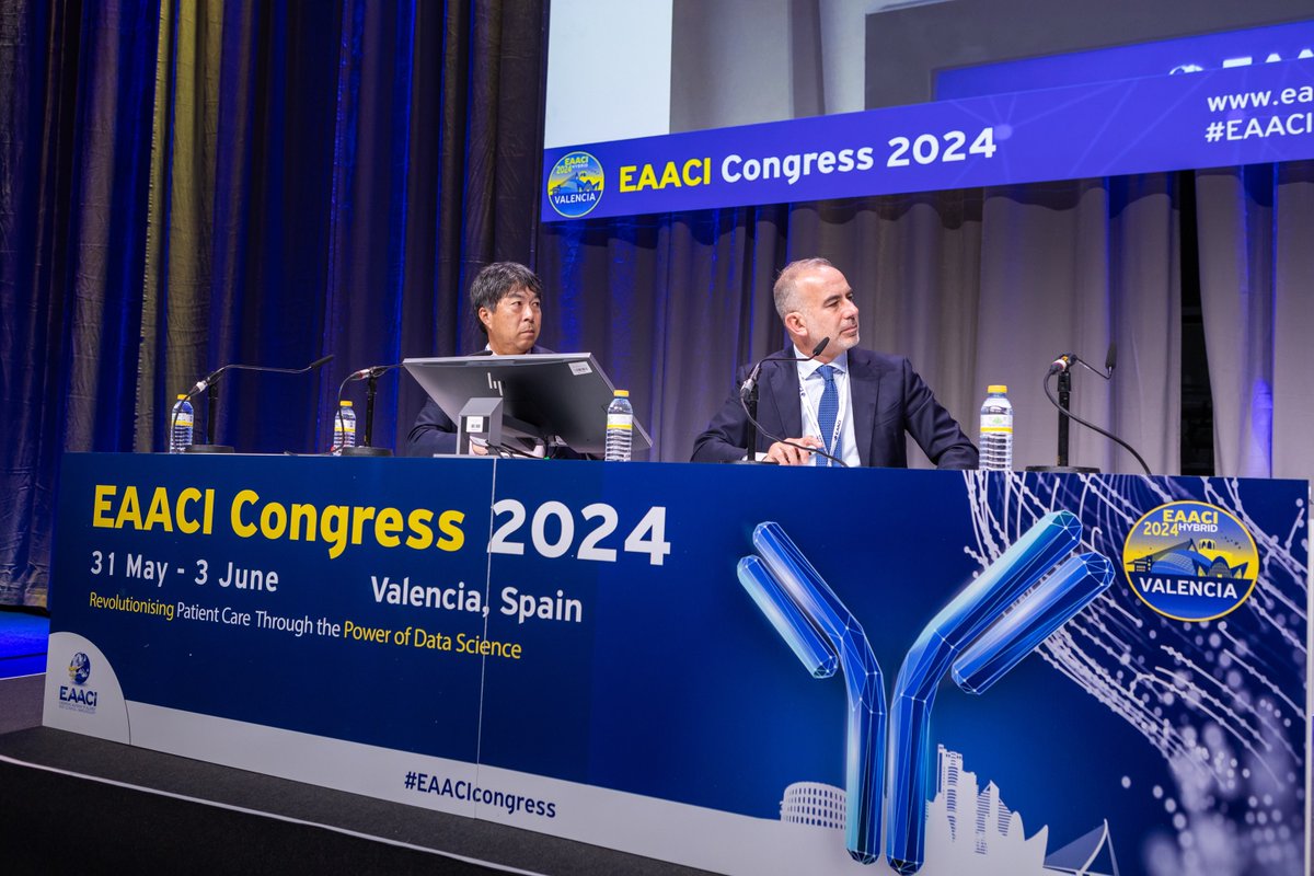 EAACI_HQ's tweet photo. 🚀 Day 3 of the EAACI Congress 2024 in Valencia! 🎉 Amazing lectures, abstract meetings, and research group sessions today. The drive to revolutionize patient care with data science is in full force with 8000 experts! #EAACI2024 #Valencia #PrecisionMedicine #Immunotherapy https://t.co/zKJk0de6MI
