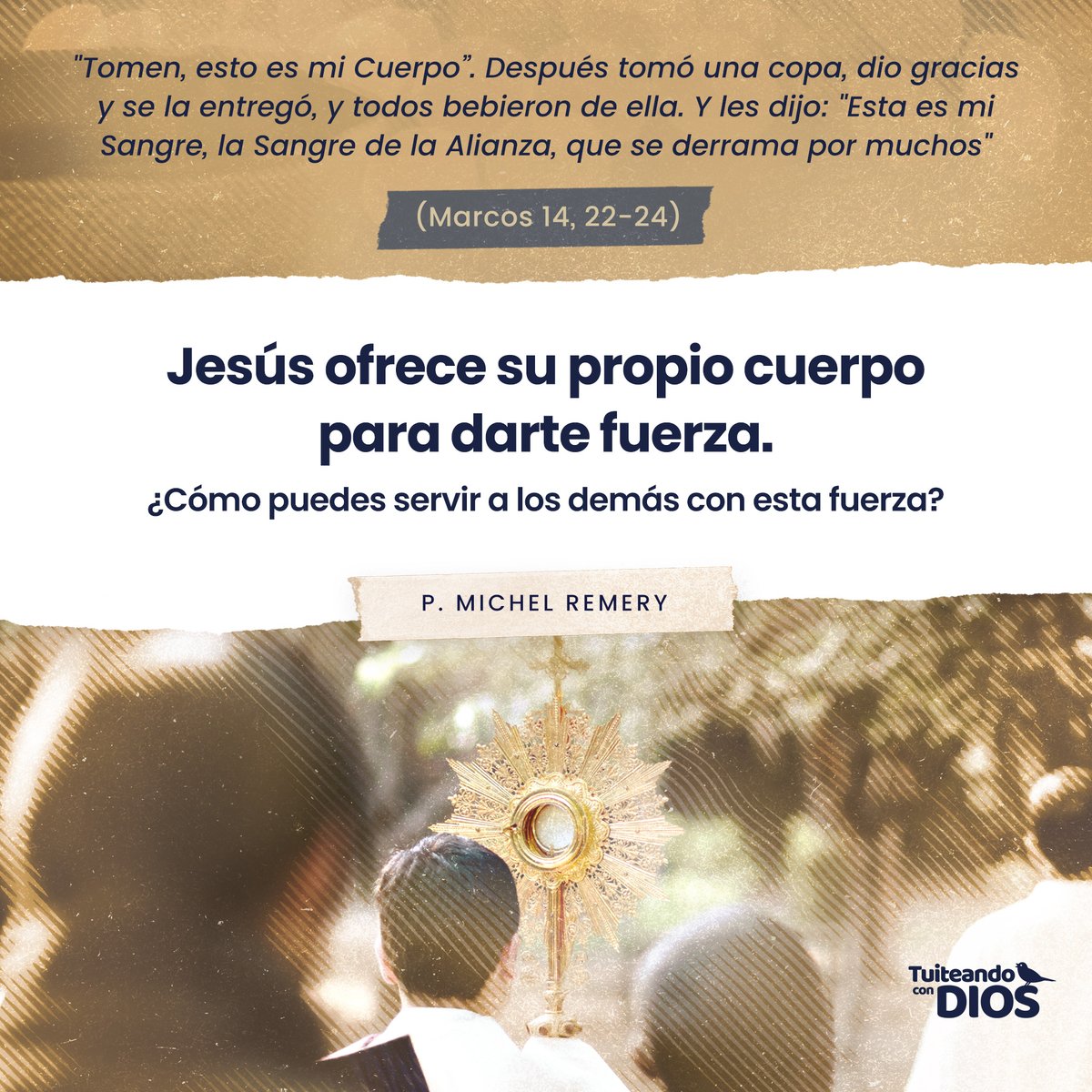 La fiesta del Corpus Christi es una oportunidad especial para un momento de transfiguración al contemplar la presencia permanente de Jesús en la eucaristía.