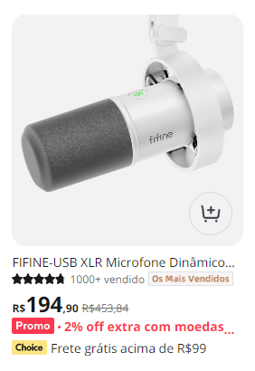 krlozjunior's tweet photo. 🚨Melhor preço já visto do microfone FIFINE-USB XLR Dinâmico K688 
https://t.co/yFKUPeQcok
https://t.co/yFKUPeQcok
https://t.co/yFKUPeQcok
Outras promos⬇️ 
https://t.co/bz9CthBm2s 
https://t.co/bz9CthBm2s 
https://t.co/bz9CthBm2s
Mostrar menos https://t.co/fzE86SPLms