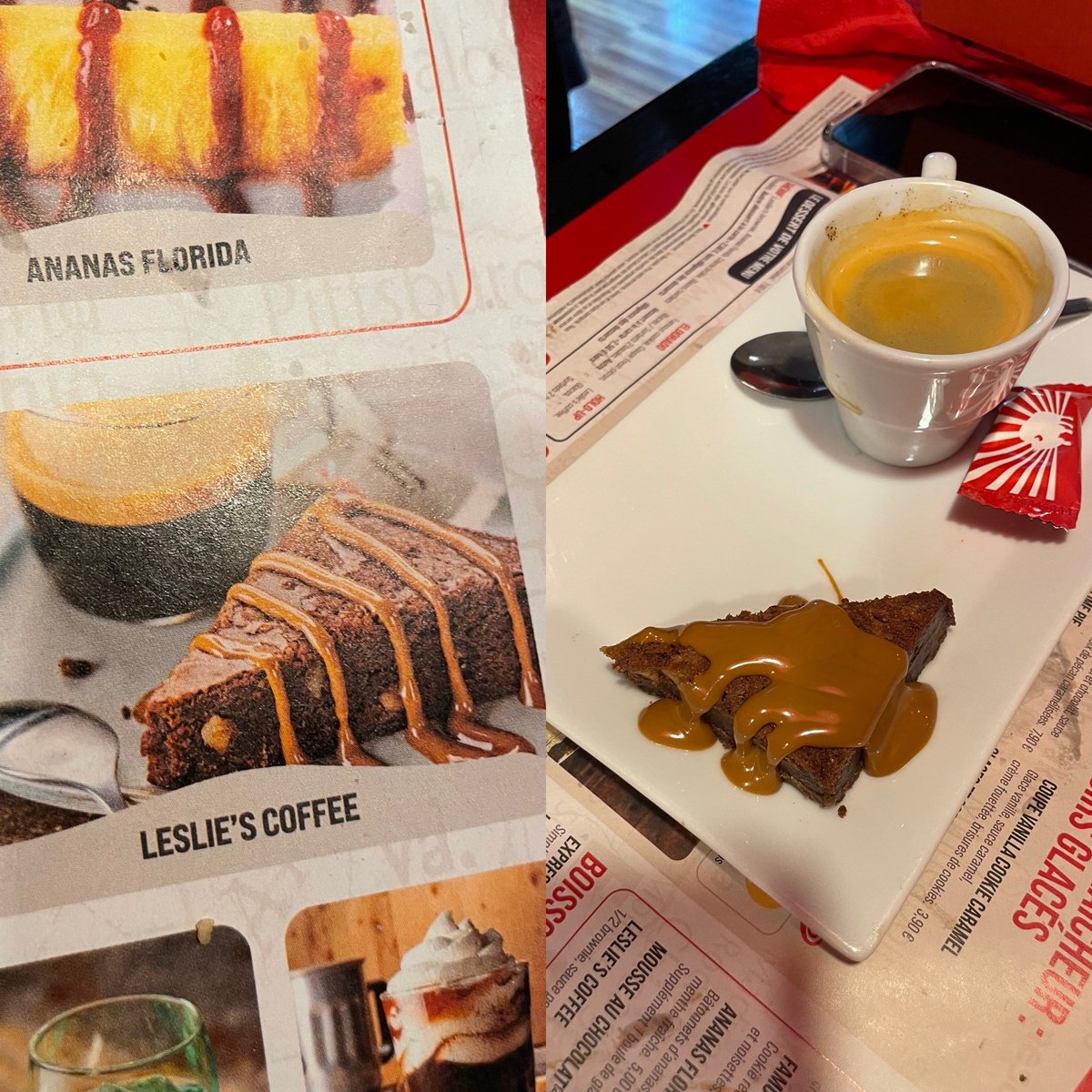 JOHNROFFICIEL's tweet photo. Quand tu commande ton dessert chez @BuffaloGrill il y a un problème de proportion non ? 🤔😀 https://t.co/oEznOP6qL7