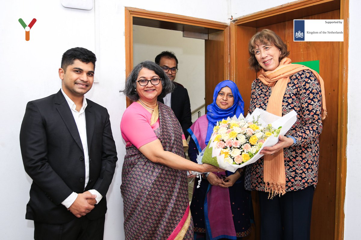 bylctweets's tweet photo. Today, BYLC Chattogram was honored to host Her Excellency Irma van Dueren, Ambassador of the Netherlands to Bangladesh, and Ms. Monnujan Khanam, Senior Adviser of Economic and Commercial Affairs. Executive Director Tahsinah Ahmed and other BYLC officials welcomed them. https://t.co/DhCSOJZpSq