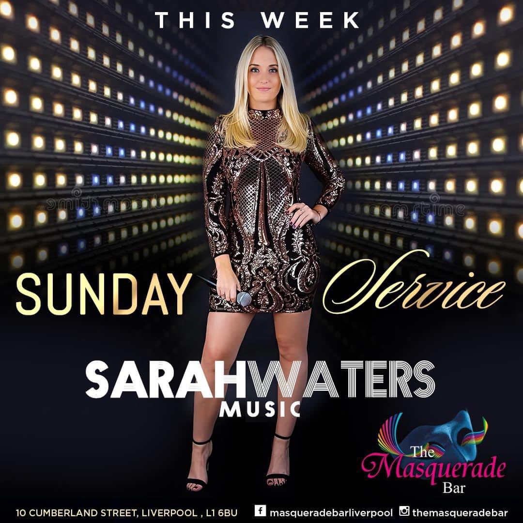 BarMasquerade's tweet photo. Sunday Service in the Masquerade Bar 🥳 and what a way to finish an absolutely fantastic weekend than with the gorgeous Sarah Waters on Vocals and our Candi is back after jet packing around on holiday with Candi's  Bingo and play your cards right ❤️ See you later for a boogie ❤️ https://t.co/bj7tIfmJXh