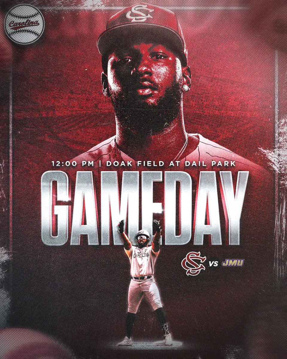 GamecockBSB's tweet image. Gamecocks and Dukes this afternoon

🆚 James Madison
🕛 12 p.m.
🏟️ Doak Field at Dail Park
📻 bit.ly/462fHLW
📺 ESPNU
💻 es.pn/3KqPpe7
📊 bit.ly/3yLlGtV

#Gamecocks | #ForeverToThee