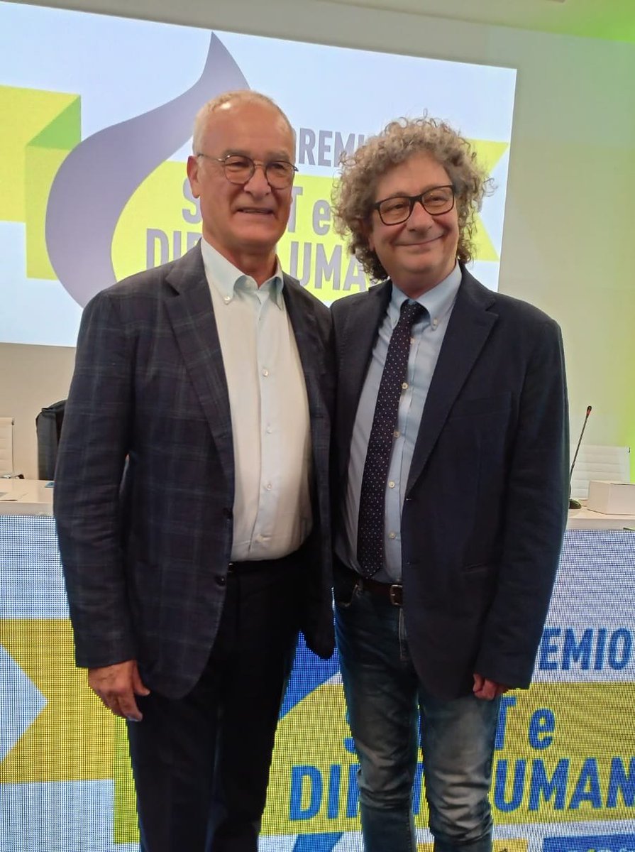 È stato un onore presiedere la giuria che ha designato #ClaudioRanieri vincitore del Premio Sport e Diritti Umani. 'Emblema di un calcio nel quale l'etica, i valori e la lotta contro il razzismo assumono la stessa valenza del risultato sul campo.' @amnestyitalia @S4Stwit