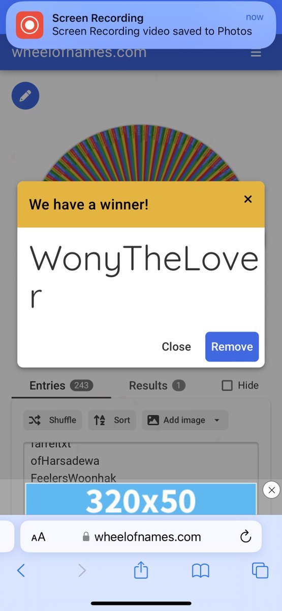 yonghson's tweet photo. Congratulations @WonyTheLover for winning Kim Woonhak slot (male) and @azabsehub for winning Ning Yizhuo slot (female)‼️🥂 We will wait you to claim this slot via DM until 19.20 WIB. Thank you! https://t.co/HRxxTDW24Q