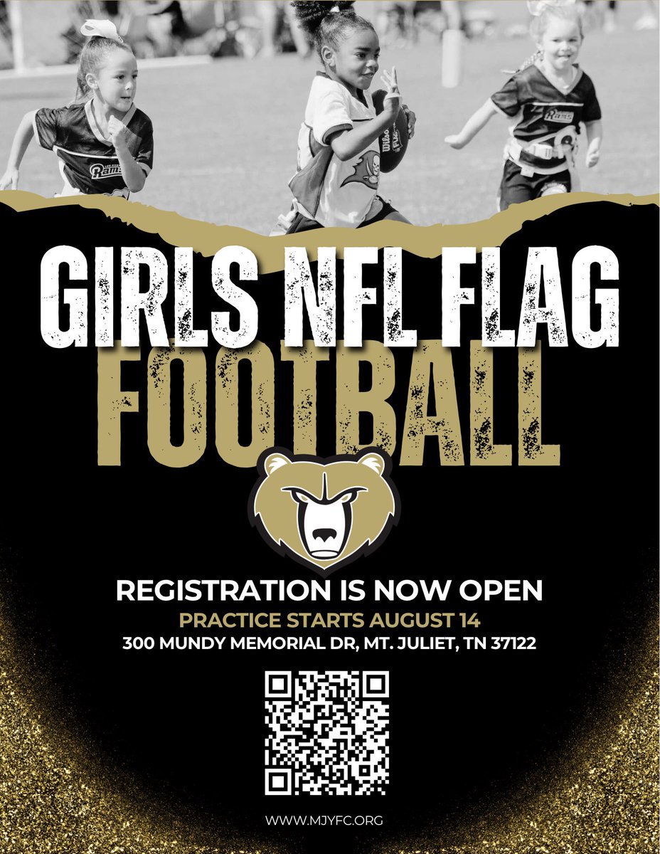 MJYFC's tweet image. Sign-ups happening now for Cheer, Tackle Football &amp;amp; Girls Flag Football.  Football starts 7/15,  Cheer starts 7/29, 
Girls Flag starts 8/14.  Click the link in bio for more details and to register online: