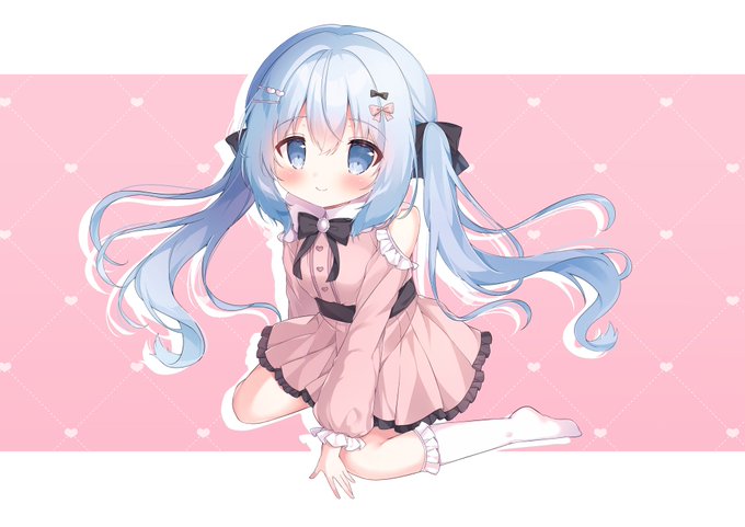 「blue hair twintails」 illustration images(Latest)