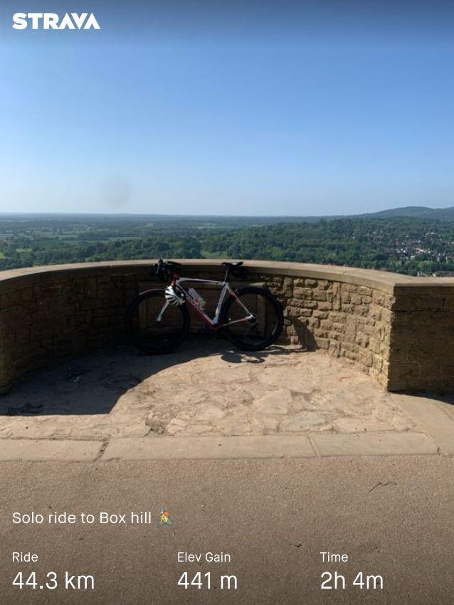 First time 🚴🏻 to Box hill.