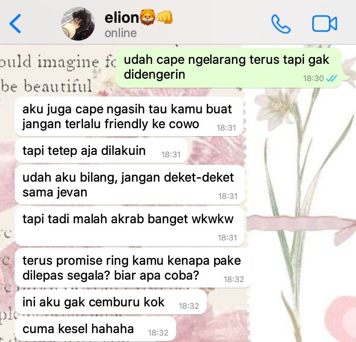 ; super cemburu
      — elionaya few tweets au