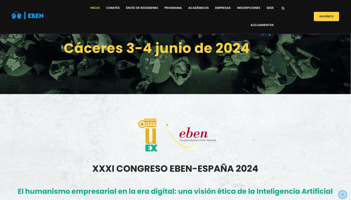 OEticaUEX's tweet photo. MAÑANA ESTAMOS AHÍ!!!!!!! 1, 2, 3 y ya … ACÉRCATE A ACOMPAÑARNOS :-) en el conventual del San Francisco @DiputacionCC #ComplejoCulturalSanFrancisco
Cáceres 3 y 4 junio 2024
#CongresoEBEN sobre #IA #InteligenciaArtificial #Ética
https://t.co/iJBbBOhPfS
@DGDigitalEx @infouex https://t.co/7b9tkFuqkj