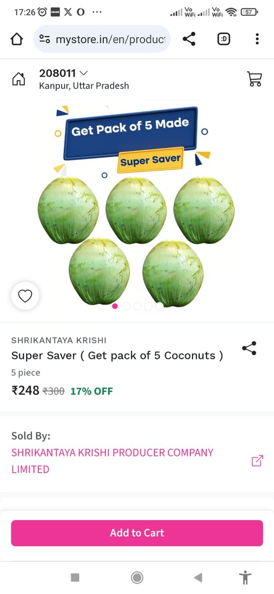 mahadev_soul's tweet photo. Keep urself hydrated against hottest Summer waves with this Farm fresh coconut water directly sourced from FPO Farmers. It's 1000times better than any other #SuperMarket drink.
Shop Now &amp; #StayHydrated 
https://t.co/KYzFCWhLZS 
#stayhydrated #coconutwater #Farmers @ONDC_Official https://t.co/v3ZGb8odS8