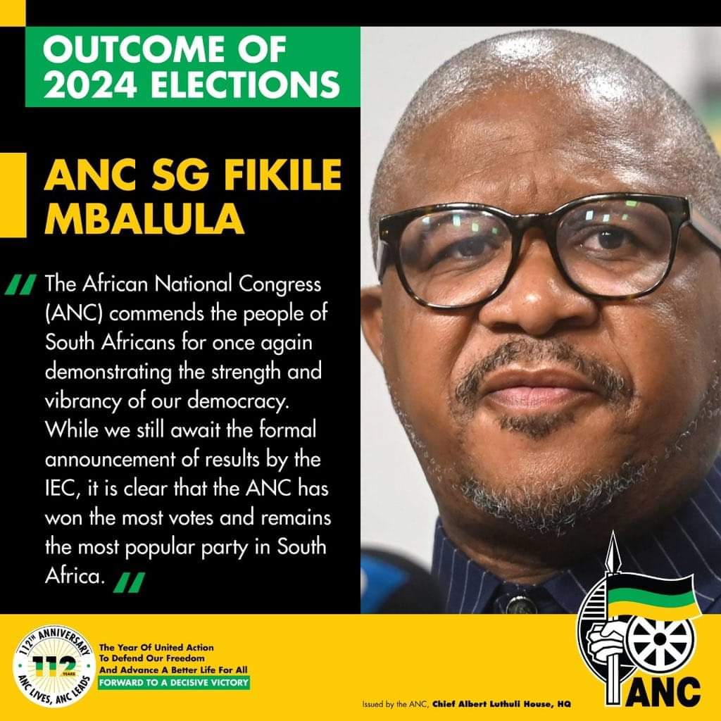 dr_zsaul1's tweet photo. Steering the ship through stormy seas, aw Mbaks, you made all of us very proud today. There will be a resurgence🖤💚💛
#IAmVotingANC
#LetsDoMoreTogether 
#VOTEANC2024 
#SiyanqobaRally 
#ANC 
#ANCManifesto https://t.co/Svc1BYaW64