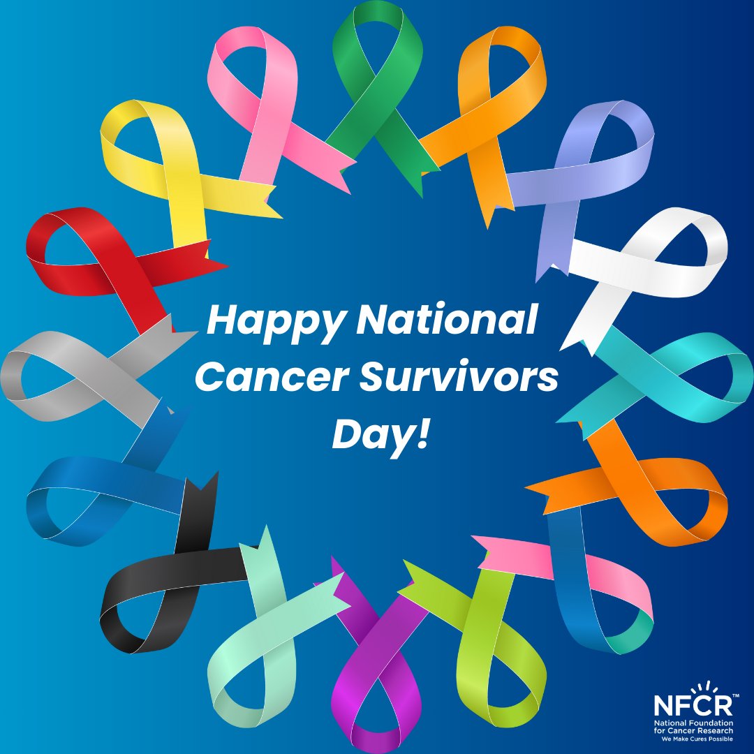NFCR's tweet photo. Today honors all cancer survivors and underscores the vital role of research in combating this disease. Together, we can contribute to breakthroughs makes cures possible. Support cancer research. 🎗️ #CancerSurvivorsDay  #cancer #research #nfcr #makecurespossible https://t.co/1NqZsc2dTy