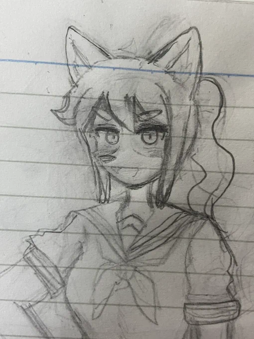犬JK描いてる 
