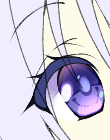 「purple eyes simple background」 illustration images(Latest)