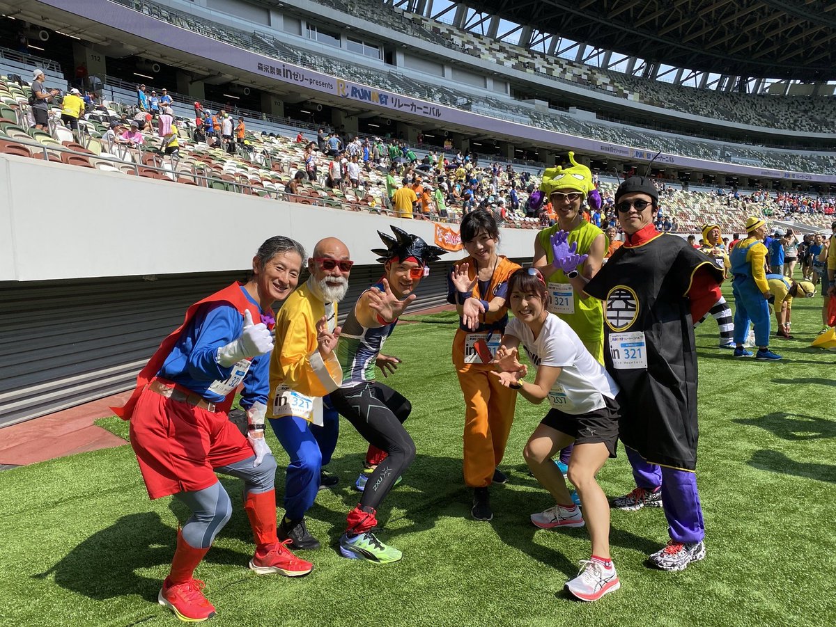 6/2 RUNNETリレーカーニバル　4時間混成チーム31位　仮装賞🏆ゲット❗️
Vaporfly Next %2
亀仙人が大阪からわざわざお越し、参戦してくださったおかげで仮装賞獲得！

1400m × 7 (5'49" 5'49" 5'50" 5"54" 5'58" 6'02" 5'53")

後半は落ちたけど、ラスト1周はなんとか復活。メッチャ楽しい1日でした！