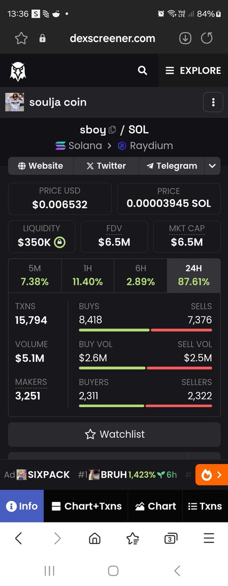 ladyCryptoorca's tweet photo. @army_shiba Check out $SBOY @souljaboy coin on $SOL.

https://t.co/JdAZdLsCev

Burns coming ! Game announced loads to come bois https://t.co/qv5CLdPcvz