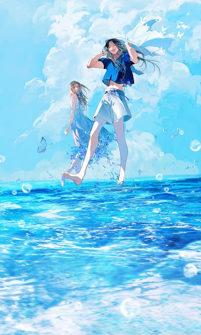 「smile water drop」 illustration images(Latest)