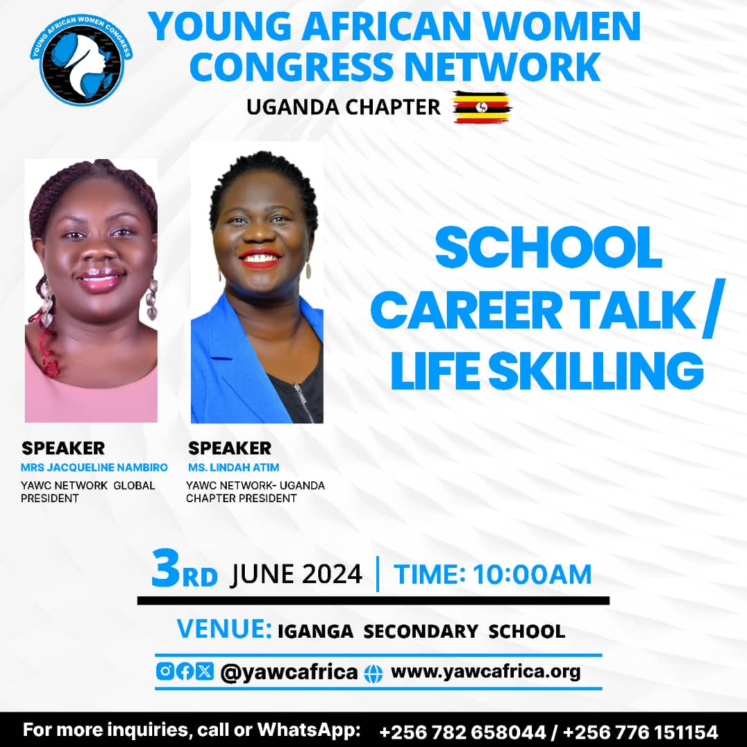Am privileged to be a part of a great team of people who will visit and interact with students of Iganga Secondary School tomorrow.

Special appreciation goes to the Management of Iganga S.S, Old Girls and YAWC Network for making this possible. Thank you very much👏