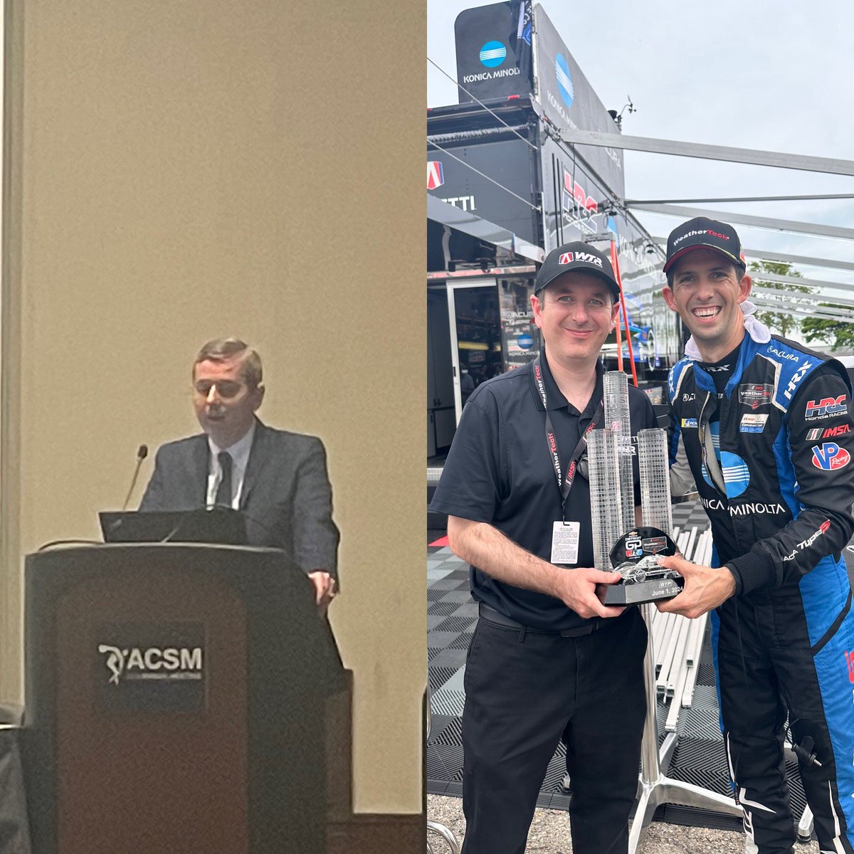 Been an amazing 24 hours. Spoke at <a href="/ACSMNews/">American College of Sports Medicine</a> in #Boston and then flew to Detroit to watch <a href="/RickyTaylorRace/">Ricky Taylor</a> <a href="/Albuquick/">Filipe Albuquerque</a> @WTRAndretti win the #DetroitGP