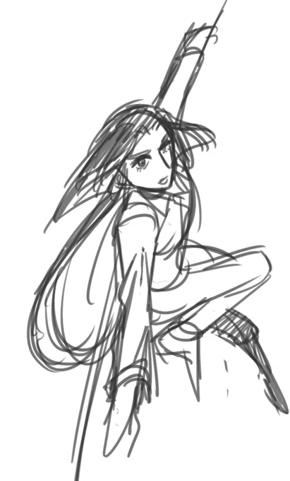 戦闘立ち絵どうポーズつけよかな…ってゴネゴネしまくってる。 