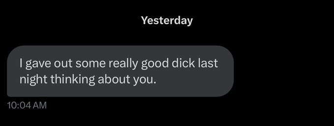 my fave kinda messages lately* 👀  if your man is suddenly fucking you better&hellip; you&rsquo;re welcome 🤤 https://t