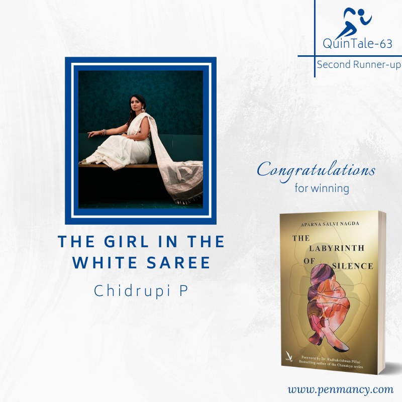 penmancy's tweet image. #QuinTale-63 Results

Help us congratulate -🤝👏
🥉 The Girl in the White Saree by Chidrupi P
🥈 The Last Stop by Sharda Mishra
🥇 Meows of Change by Chandra Sundeep

#WritingPrompt: penmancy.com/quintale-63/

Next prompt up tomorrow! Stay tuned. 
#flashfiction #amwriting