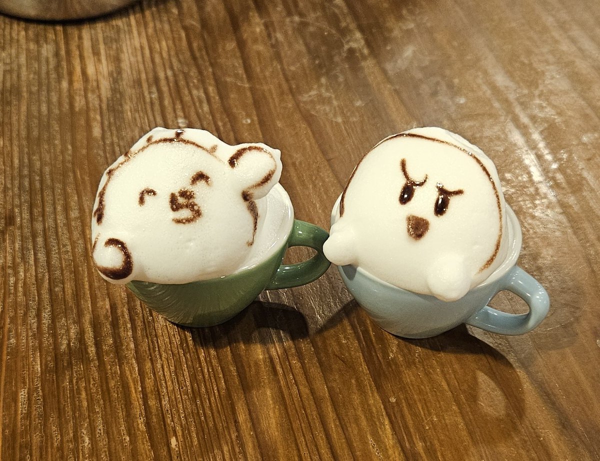 george_10g's tweet photo. これは完全にミスったミニ3Dラテアートです https://t.co/PLyPFJ3kkJ