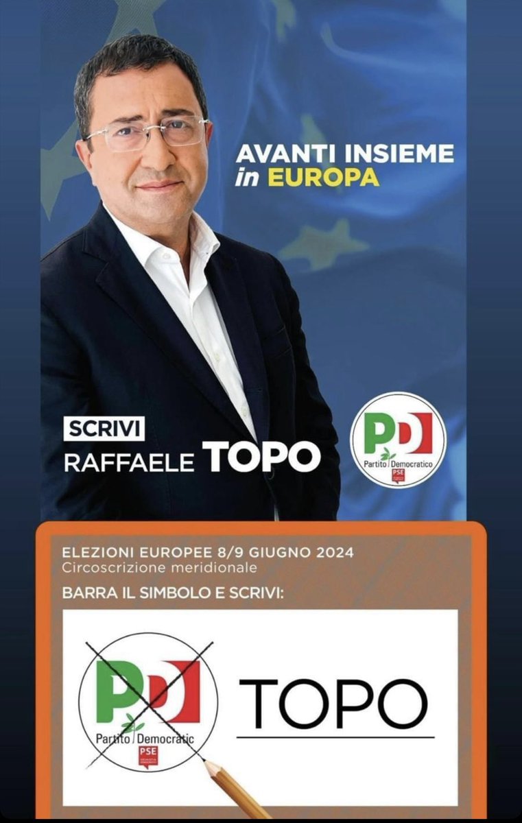 giuseppebros's tweet photo. Io la faccia la metto sempre, qualcun'altro si cela sempre dietro una maschera per farsi poi, puntualmente smascherare !!!

#europee2024
#iovotoLelloTopo
#PD
@LelloTopo 
@sbonaccini 
@pdnetwork 
@ellyesse 
@Deputatipd 
@pdcampania 
@pd_napoli 
@guerini_lorenzo https://t.co/NnrtbQodTZ