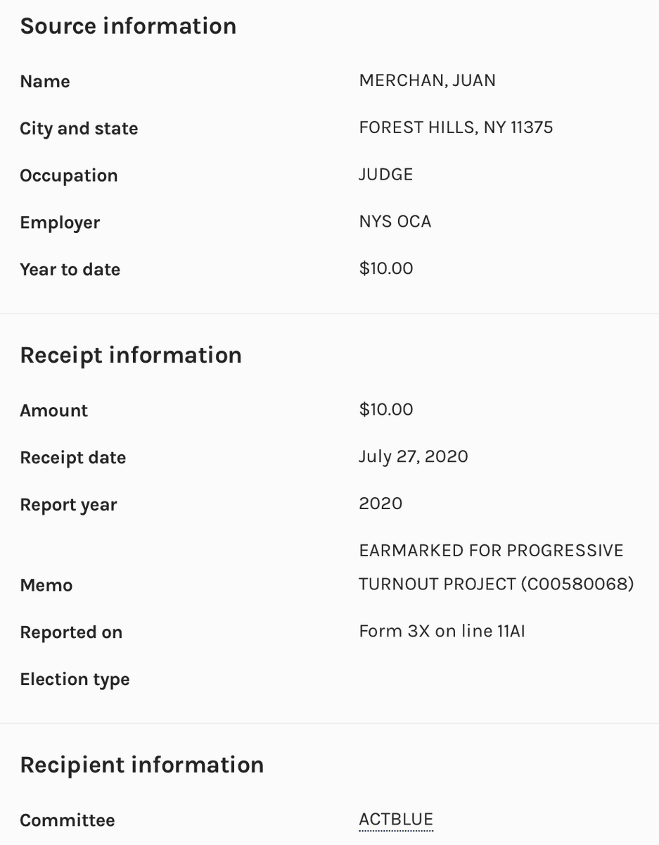 ByronYork's tweet photo. Still remarkable that Judge Merchan contributed to the Biden campaign and other anti-Trump causes. Extremely small amounts, which makes it more striking that he would so clearly violate rules of judicial conduct to make them. https://t.co/QFOyAve5bK https://t.co/Dxe6lCB2y9