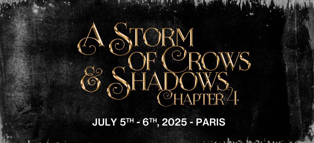 #ASOCAS4 | From the Shadow Fold to the Barrel, the fourth edition of “A Storm of Crows and Shadows” will be on July 5th-6th 2025! Ticketing will open when the first guest is announced, in the next few weeks. 🌒🐦‍⬛