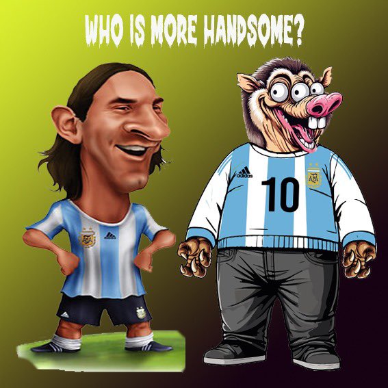 Fuglyhbar's tweet photo. Who's More Handsome ? ๐๐
1 for @TeamMessi or 2 @Fuglyhbar
Comment below
๐๐ฝ๐๐ฝ๐๐ฝ๐๐ฝ๐๐ฝ
#fuglysoocerfan #fuglyfutbolfan #fuglysoccernft #hedera #hbar #hederanft #syntex
SUPPORT ๐ฅ
โฝ๏ธ
Token ID 0.0.5964087 https://t.co/Qqeh8qnjgZ