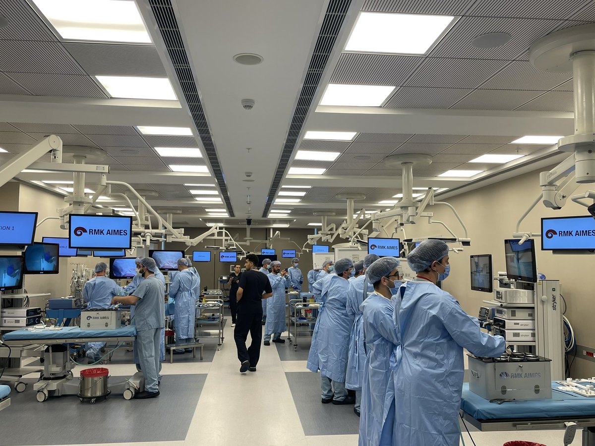 erdemcanda's tweet photo. Today, we had a wonderful course at @RMKAIMES Training Center in Istanbul!

1.Lap training box EBLUS
2.Lap porcine model PN &amp; nephrectomy using Baxter
Hemopatch &amp; Floseal &amp; @ConMedAirSeal 
3.Da Vinci basic course 

Thanks to all participants!
@YasarYozgok 
@urodrya 
@turkurolap https://t.co/e83evjsfga