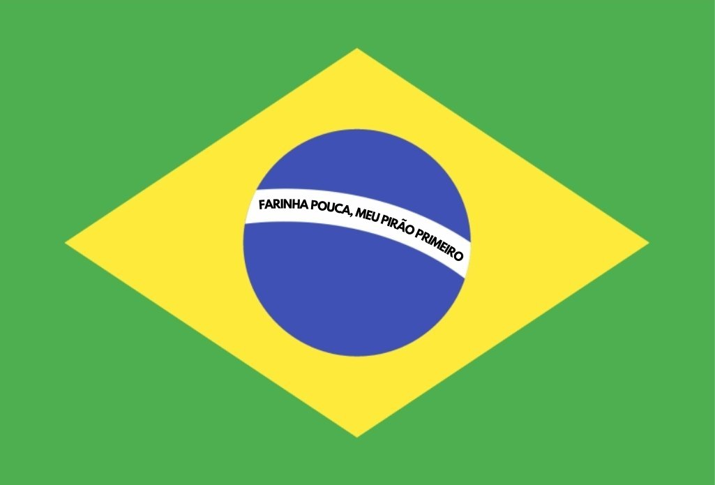christopher78's tweet photo. @_rschweitzer "Farinha pouca, meu pirão primeiro". https://t.co/vIt2sxtL5M